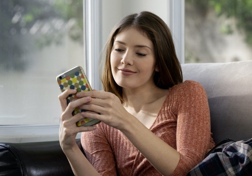 Woman on phone